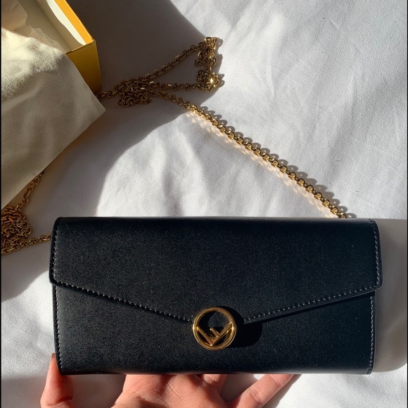 Fendi Handbags - Fendi continental wallet on chain